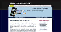 Desktop Screenshot of iphonerecoverysoftware.com