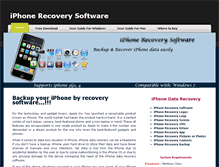 Tablet Screenshot of iphonerecoverysoftware.com